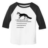 What Does The Fox Say Toddler Fine Jersey T-Shirt