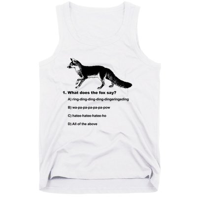 What Does The Fox Say Tank Top