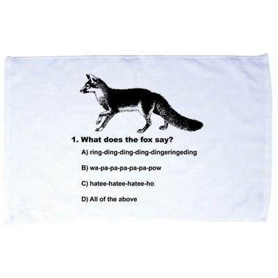 What Does The Fox Say Microfiber Hand Towel