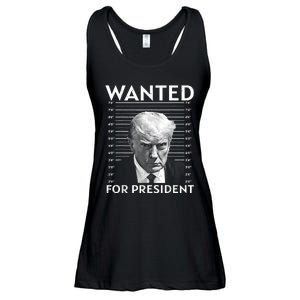 Wanted Donald Trump For President 2024 Ladies Essential Flowy Tank