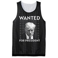 Wanted Donald Trump For President 2024 Mesh Reversible Basketball Jersey Tank