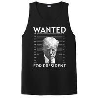 Wanted Donald Trump For President 2024 PosiCharge Competitor Tank