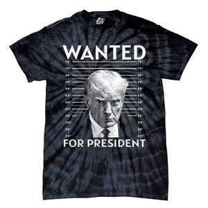 Wanted Donald Trump For President 2024 Tie-Dye T-Shirt