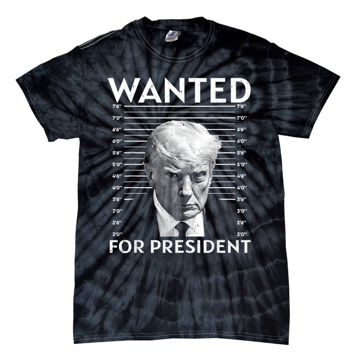 Wanted Donald Trump For President 2024 Tie-Dye T-Shirt