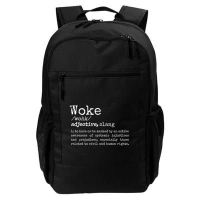 Woke Definition To Have An Awareness Of Systemic Injustices Backpack