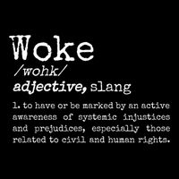 Woke Definition To Have An Awareness Of Systemic Injustices Drawstring Bag