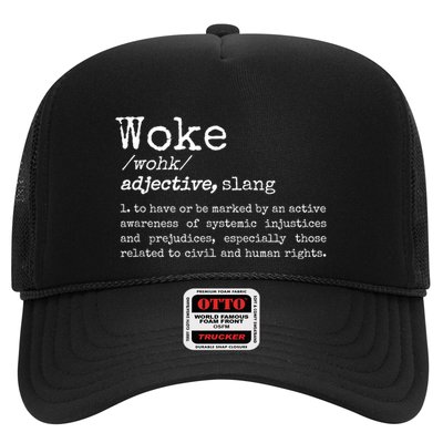 Woke Definition To Have An Awareness Of Systemic Injustices Trucker Hat