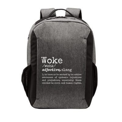 Woke Definition To Have An Awareness Of Systemic Injustices Vector Backpack
