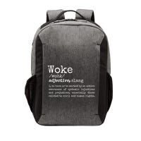 Woke Definition To Have An Awareness Of Systemic Injustices Vector Backpack