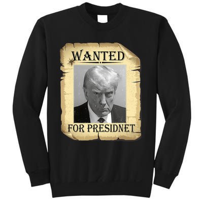 Wanted Donald Trump For President 2024 Vintage Sweatshirt