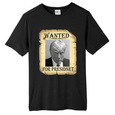 Wanted Donald Trump For President 2024 Vintage Tall Fusion ChromaSoft Performance T-Shirt