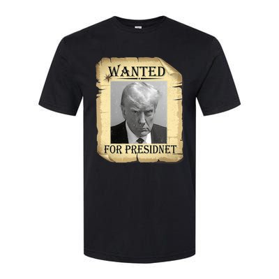 Wanted Donald Trump For President 2024 Vintage Softstyle CVC T-Shirt