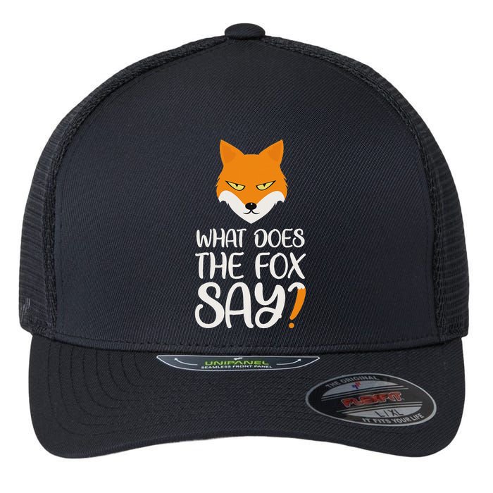 What Does The Fox Design Say Flexfit Unipanel Trucker Cap