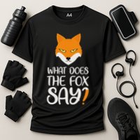 What Does The Fox Design Say Cooling Performance Crew T-Shirt
