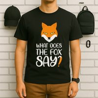 What Does The Fox Design Say T-Shirt