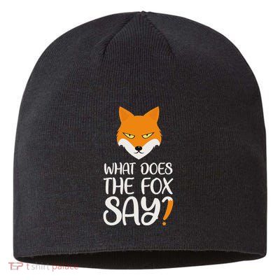 What Does The Fox Design Say Sustainable Beanie
