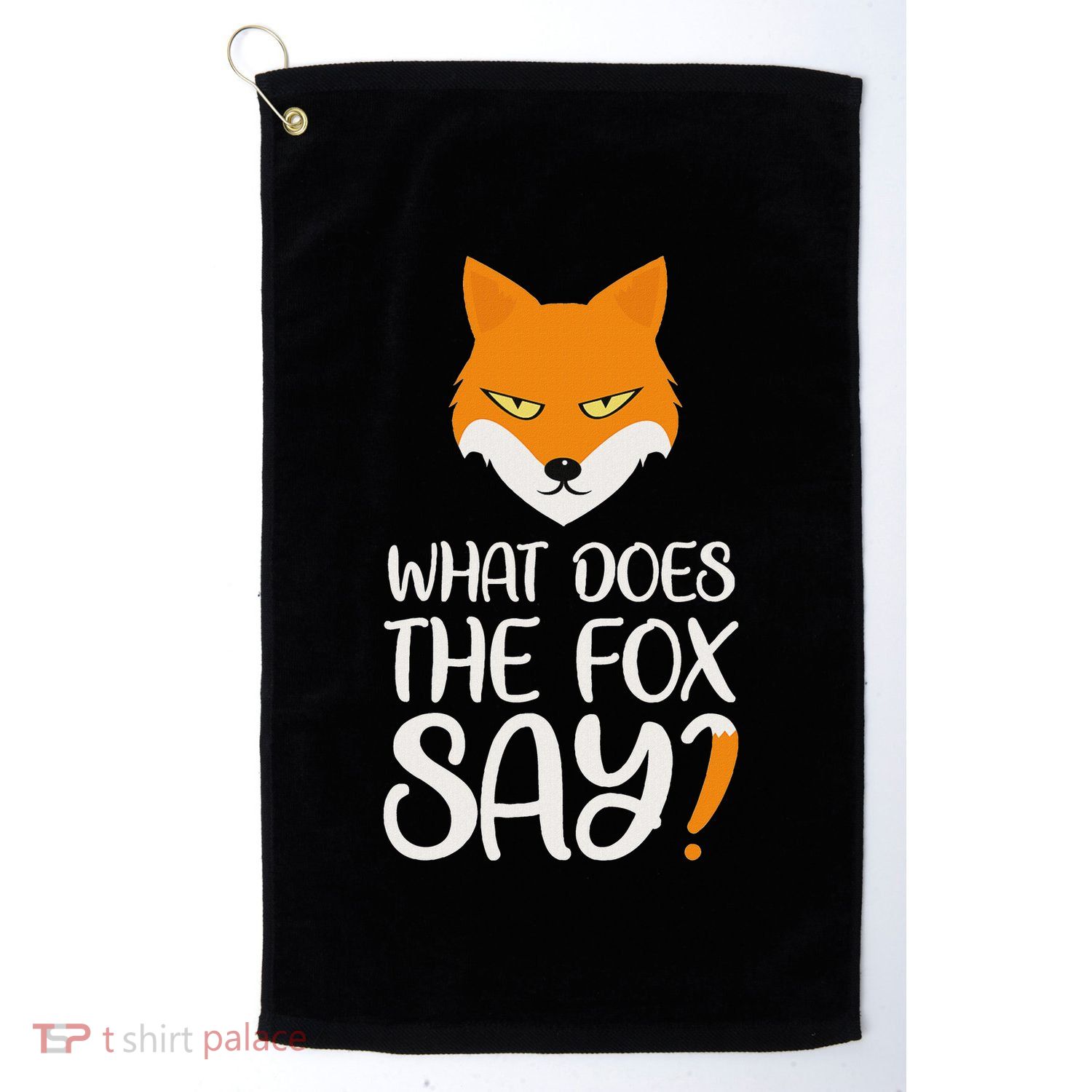 What Does The Fox Design Say Golf Towel