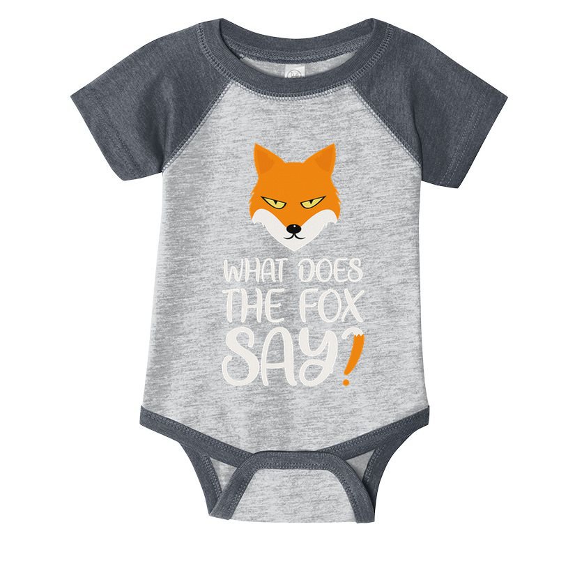 What Does The Fox Design Say Infant Baby Jersey Bodysuit