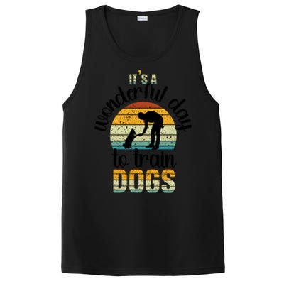 Wonderful Day To Train Dogs Trainer Dog Training Cute Gift PosiCharge Competitor Tank