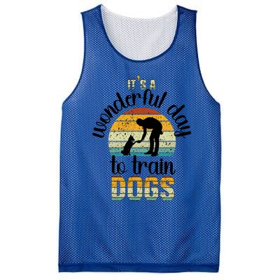 Wonderful Day To Train Dogs Trainer Dog Training Cute Gift Mesh Reversible Basketball Jersey Tank