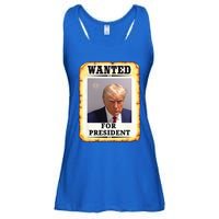 Wanted Donald Trump For President 2024 Ladies Essential Flowy Tank