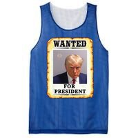 Wanted Donald Trump For President 2024 Mesh Reversible Basketball Jersey Tank