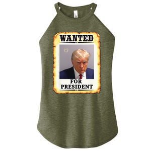 Wanted Donald Trump For President 2024 Women's Perfect Tri Rocker Tank