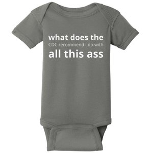 What Does The Cdc Recommend I Do With All This Ass Baby Bodysuit