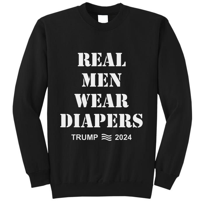 Wear Diapers Trump 2024 Funny Wear Diapers Sweatshirt