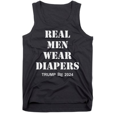 Wear Diapers Trump 2024 Funny Wear Diapers Tank Top