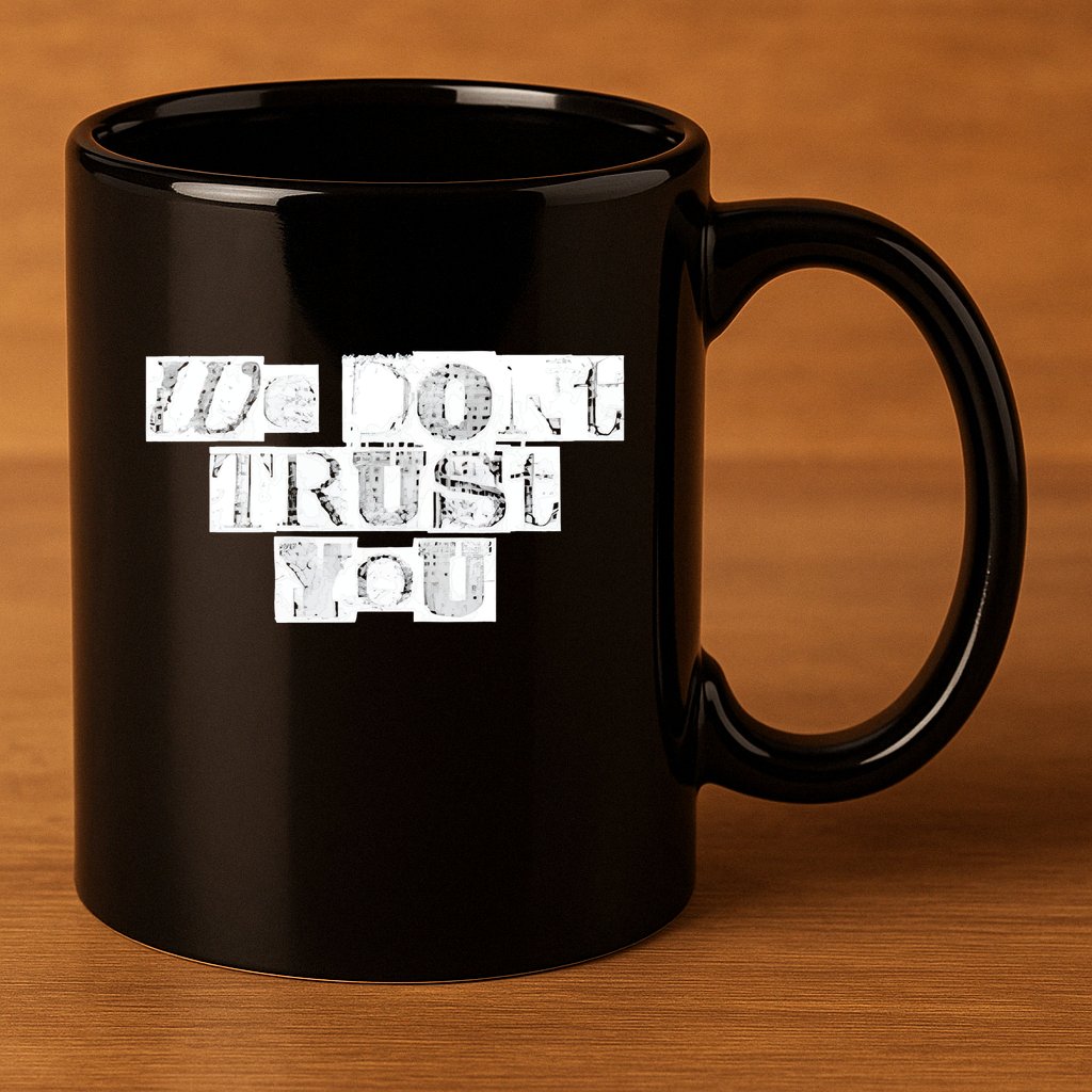 We Dont Trust You Wdty Ransom 11oz C Handle Ceramic Mug