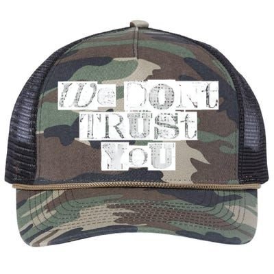 We Dont Trust You Wdty Ransom Retro Rope Trucker Hat Cap