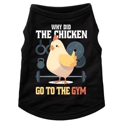 Why Did The Chicken Go To The Gym Funny Chicken Gymer Doggie Tank