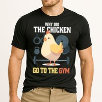 Why Did The Chicken Go To The Gym Funny Chicken Gymer Cooling Performance Crew T-Shirt