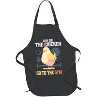 Why Did The Chicken Go To The Gym Funny Chicken Gymer Apron