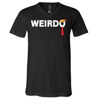 Weirdo Donald Trump Weird Old Man Funny Antitrump Costume V-Neck T-Shirt