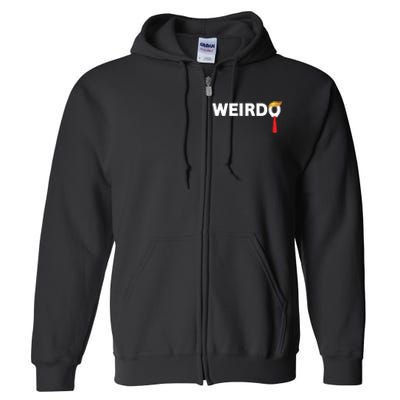 Weirdo Donald Trump Weird Old Man Funny Antitrump Costume Full Zip Hoodie