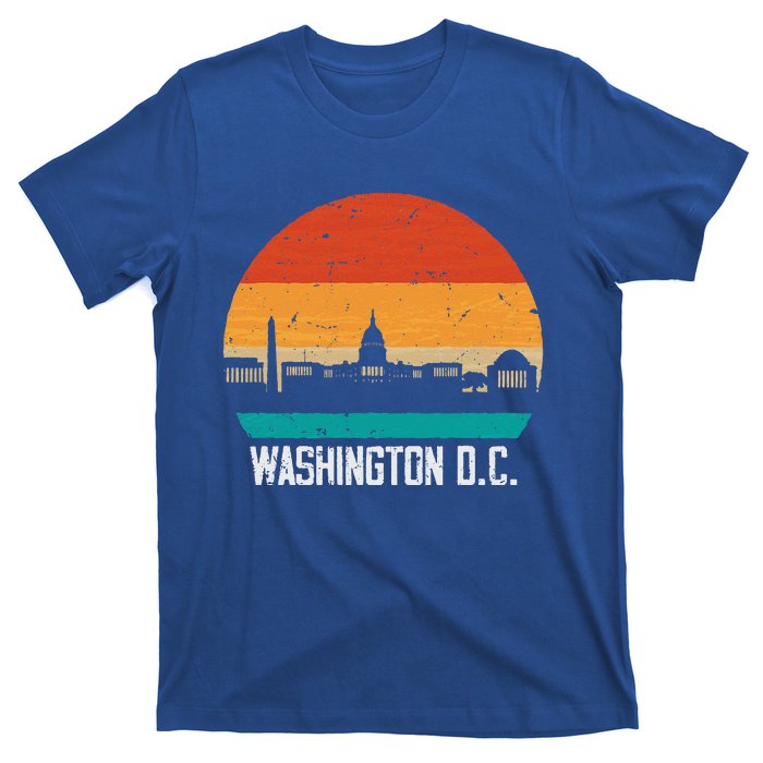 Washington D.C. USA Retro Vintage Sunset Skyline T-Shirt