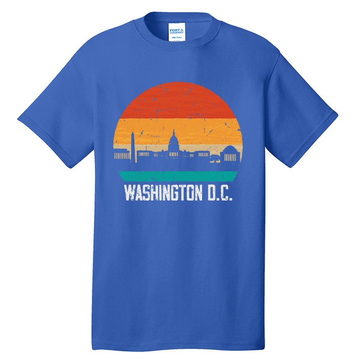 Washington D.C. USA Retro Vintage Sunset Skyline Tall T-Shirt