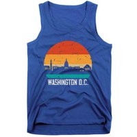 Washington D.C. USA Retro Vintage Sunset Skyline Tank Top