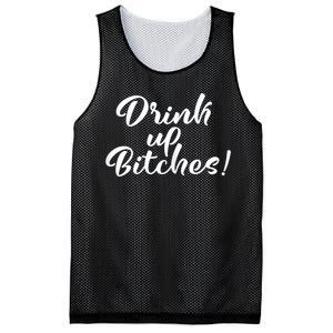 Womens Drink Up Bitches Girls Trip Mesh Reversible Basketball Jersey Tank