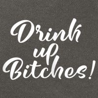 Womens Drink Up Bitches Girls Trip Cotton Canvas Backpack