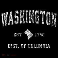 Washington Dc Vintage Athletic Sports Design Kids T-Shirt