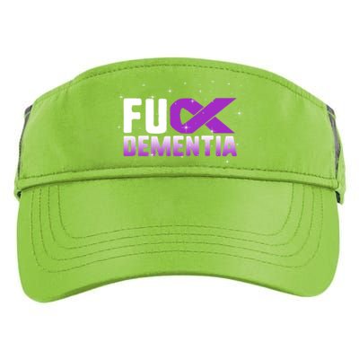 WFuck Detia Warrior Support Alzheimer's Awareness Ribbon Great Gift Adult Drive Performance Visor