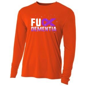 WFuck Detia Warrior Support Alzheimer's Awareness Ribbon Great Gift Cooling Performance Long Sleeve Crew