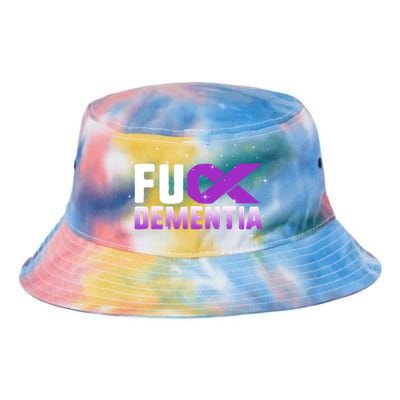 WFuck Detia Warrior Support Alzheimer's Awareness Ribbon Great Gift Tie Dye Newport Bucket Hat