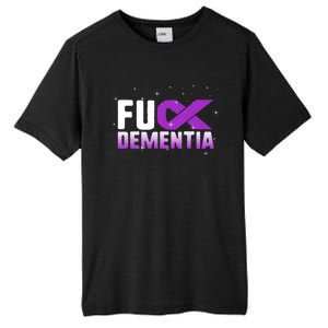 WFuck Detia Warrior Support Alzheimer's Awareness Ribbon Great Gift Tall Fusion ChromaSoft Performance T-Shirt