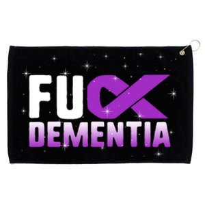 WFuck Detia Warrior Support Alzheimer's Awareness Ribbon Great Gift Grommeted Golf Towel