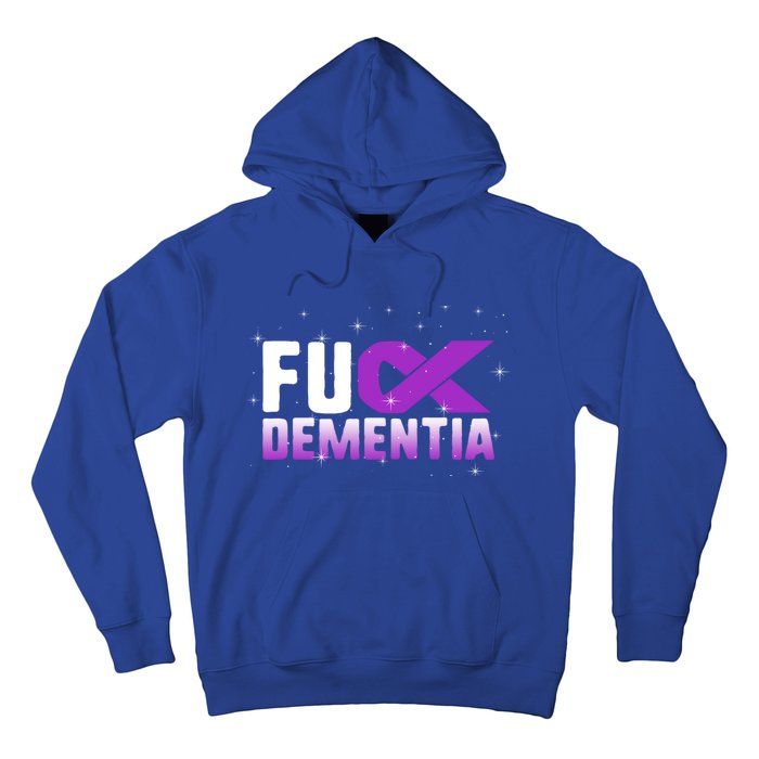 WFuck Detia Warrior Support Alzheimer's Awareness Ribbon Great Gift Hoodie