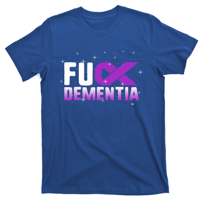 WFuck Detia Warrior Support Alzheimer's Awareness Ribbon Great Gift T-Shirt